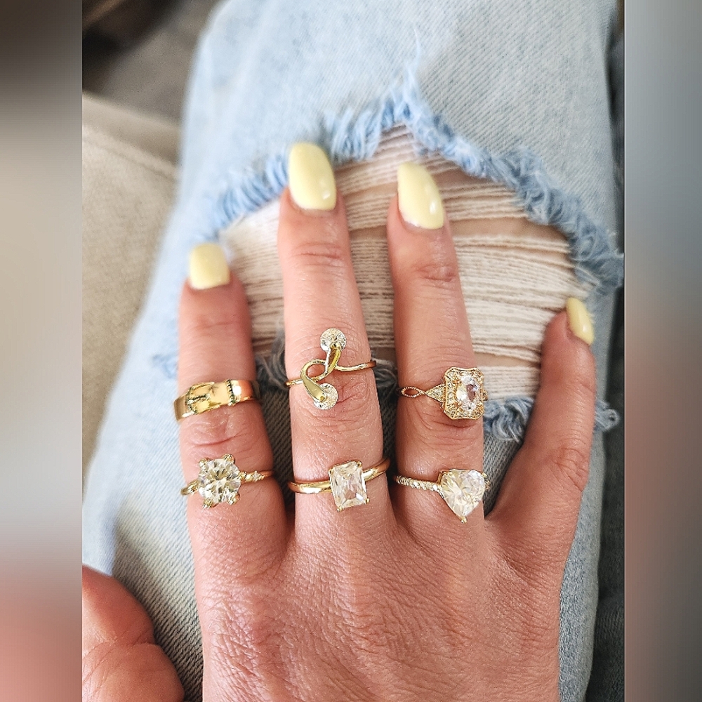 NWOT Pretty Bird Set Of 12 Rings - Picture 5 of 6